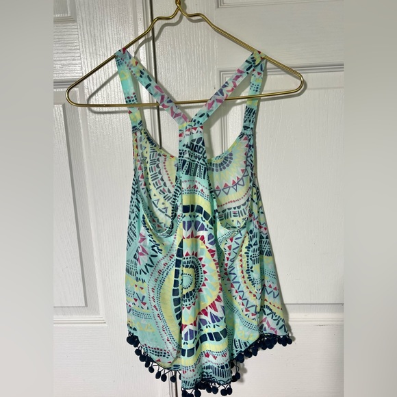 Ocean Drive, size Medium. Beach boho festival sheer tank. EUC - Picture 5 of 5